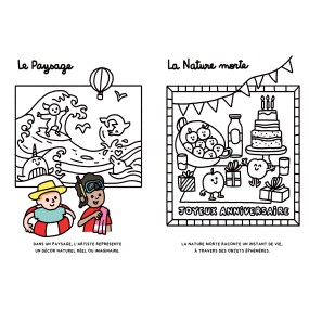 Livre d'éveil à colorier "I love art" - Gazette des bébés 2