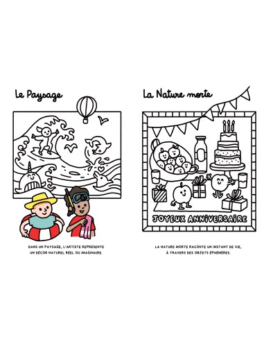 Livre d'éveil à colorier "I love art" - Gazette...
