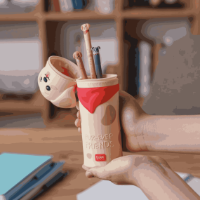 Trousse en silicone chien Golden - Legami 2