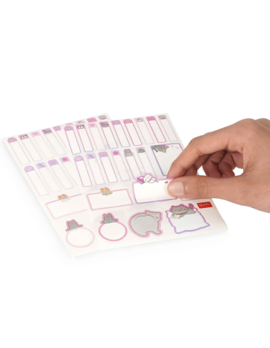 Etiquettes adhésives avec film protecteur Kitty - Legami