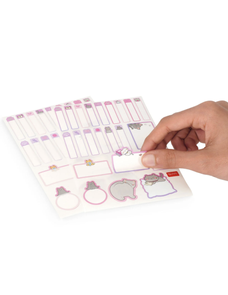 Etiquettes adhésives avec film protecteur Kitty - Legami