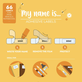 Etiquettes adhésives avec film protecteur Teddy Bear - Legami 2