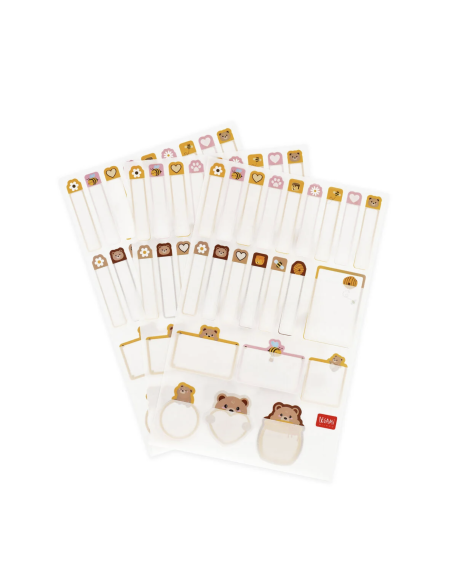 Etiquettes adhésives avec film protecteur Teddy Bear - Legami
