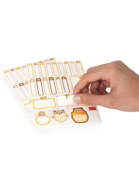 Etiquettes adhésives avec film protecteur Teddy Bear - Legami