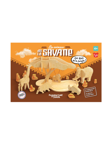 Les animaux de la savane à construire -...
