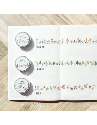 Masking tape Cozy Flower - Mind Wave