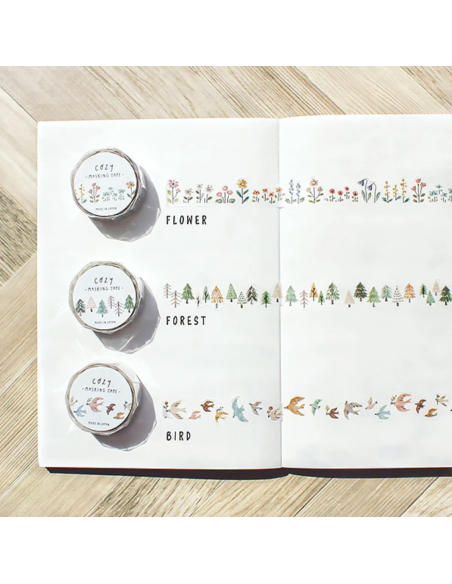 Masking tape Cozy Flower - Mind Wave