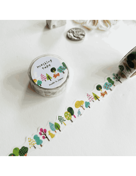 Masking tape Forêt - Mind Wave