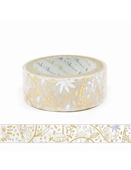 Masking tape Animaux dorés - Shinzi Katoh