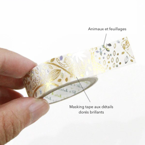 Masking tape Animaux dorés - Shinzi Katoh 2