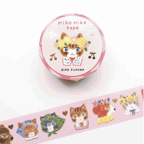 Washi tape Chats Niko Niko - Aiko Fukawa