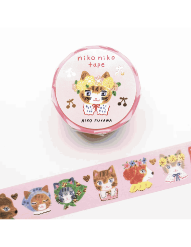 Washi tape Chats Niko Niko - Aiko Fukawa