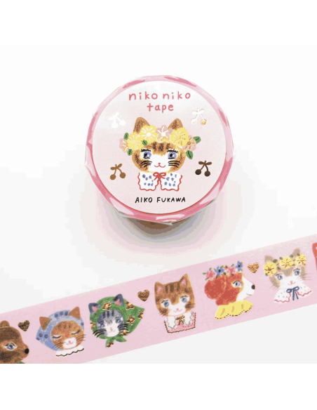 Washi tape Chats Niko Niko - Aiko Fukawa