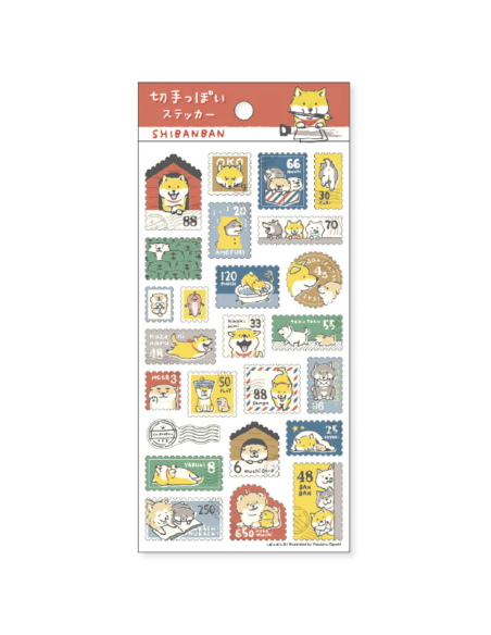 Autocollants timbres Shibanban - Mind Wave