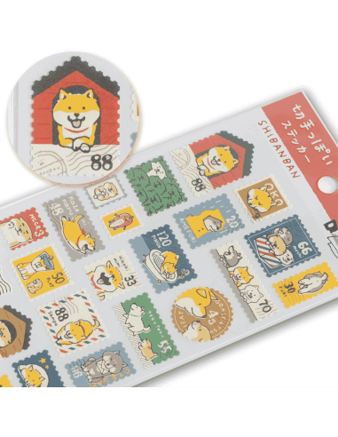 Autocollants timbres Shibanban - Mind Wave