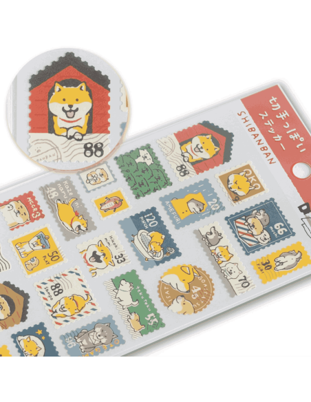 Autocollants timbres Shibanban - Mind Wave