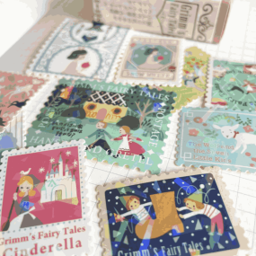 Stickers timbres Contes de Grimm 1 - Shinzi Katoh 2