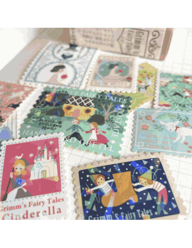 Stickers timbres Contes de Grimm 1 - Shinzi Katoh