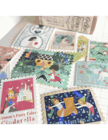 Stickers timbres Contes de Grimm 1 - Shinzi Katoh