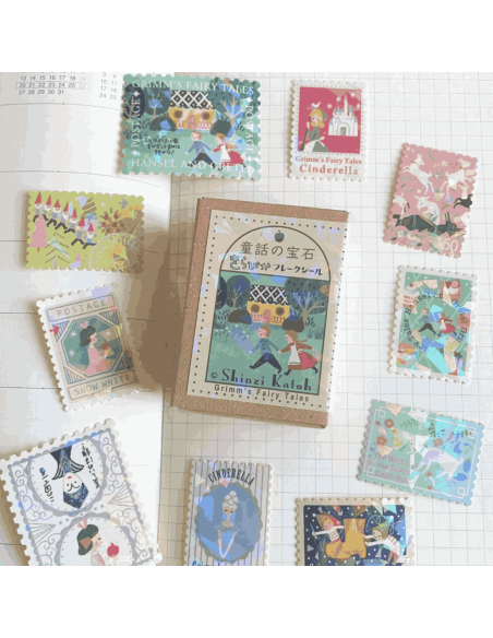 Stickers timbres Contes de Grimm 1 - Shinzi Katoh