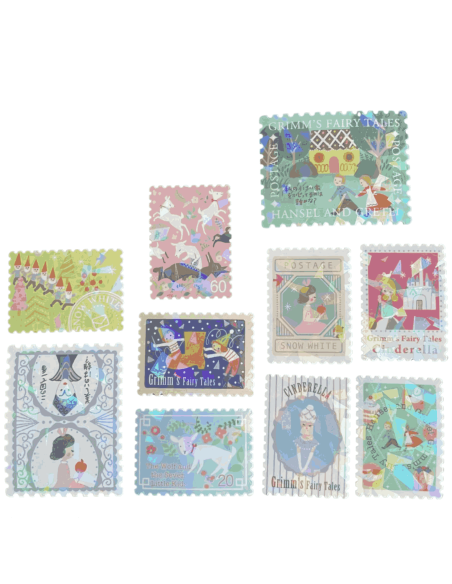 Stickers timbres Contes de Grimm 1 - Shinzi Katoh