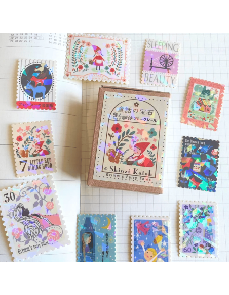 Stickers timbres Contes de Grimm 2 - Shinzi Katoh