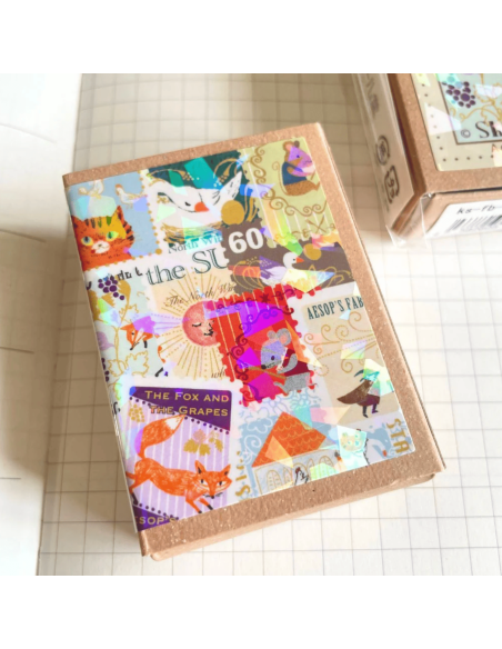 Stickers timbres Fables d'Esope - Shinzi Katoh