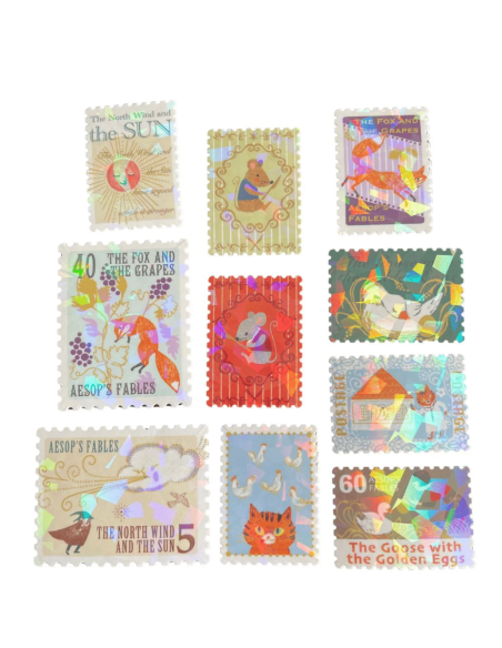 Stickers timbres Galactic Railroad - Shinzi Katoh