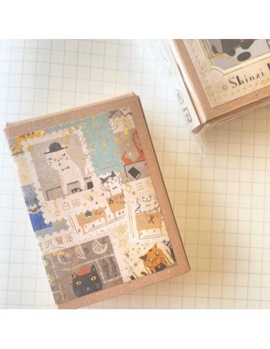 Stickers timbres chats Cat Office - Shinzi Katoh