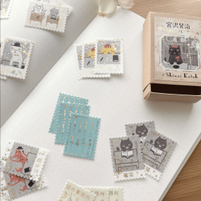 Stickers timbres chats Cat Office - Shinzi Katoh 2