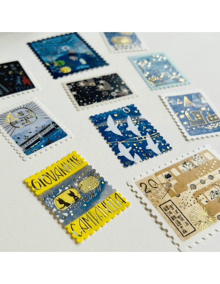Stickers timbres Galactic Railroad - Shinzi Katoh
