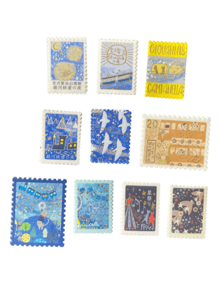 Stickers timbres Galactic Railroad - Shinzi Katoh