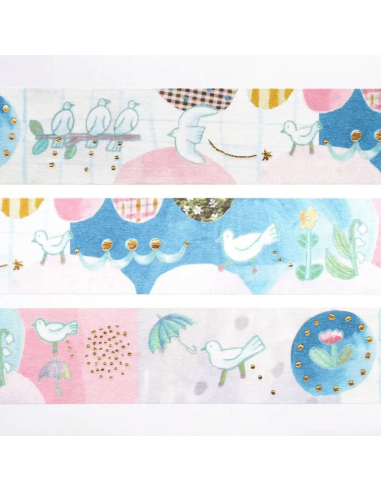 Washi tape oiseaux "Tori no Otoshimono" -...
