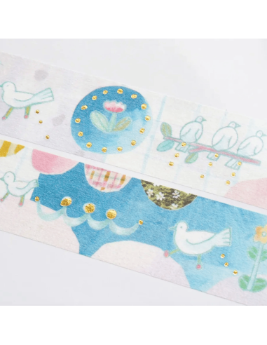 Washi tape oiseaux "Tori no Otoshimono" -...