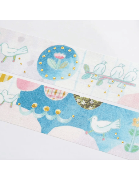 Washi tape oiseaux "Tori no Otoshimono" - Chihiro Sonoda