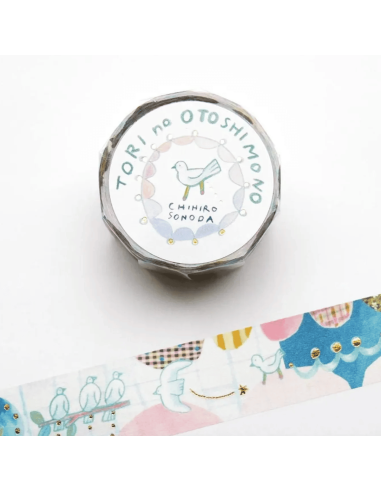 Washi tape oiseaux "Tori no Otoshimono" -...