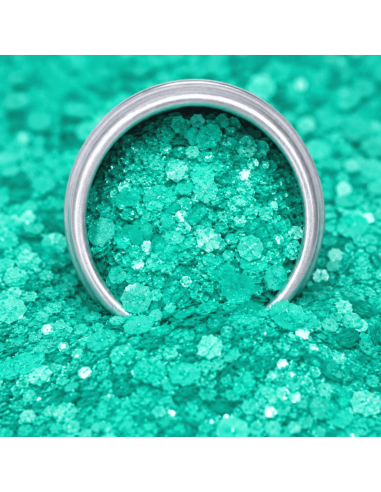 Paillettes néon vert menthe - Sisi La Paillette