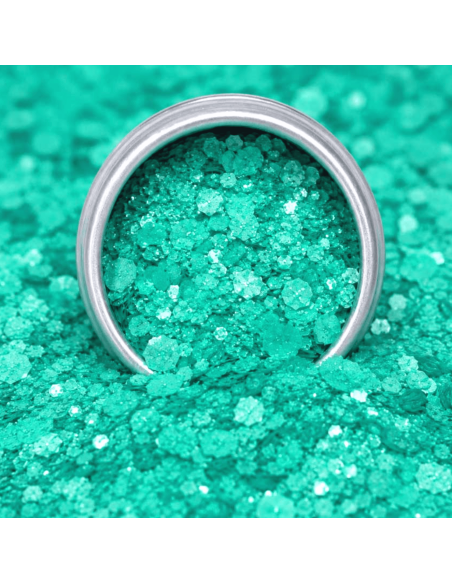 Paillettes néon vert menthe - Sisi La Paillette