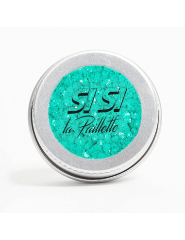 Paillettes néon vert menthe - Sisi La Paillette