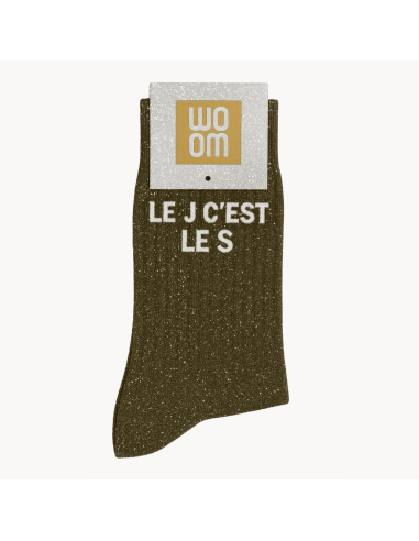 Chaussettes à paillettes Le J c'est le S