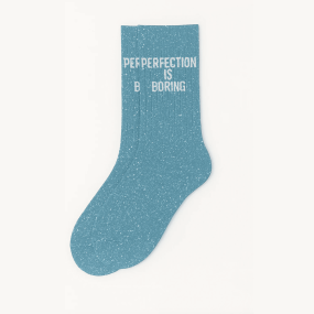 Chaussettes à paillettes Perfection is boring 2