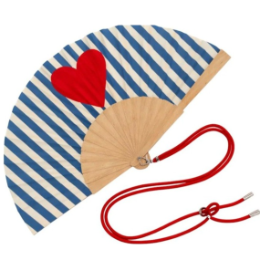 Eventail à bandoulière "Coeur" - Woom