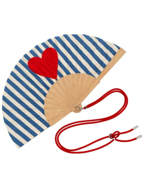 Eventail à bandoulière "Coeur" - Woom