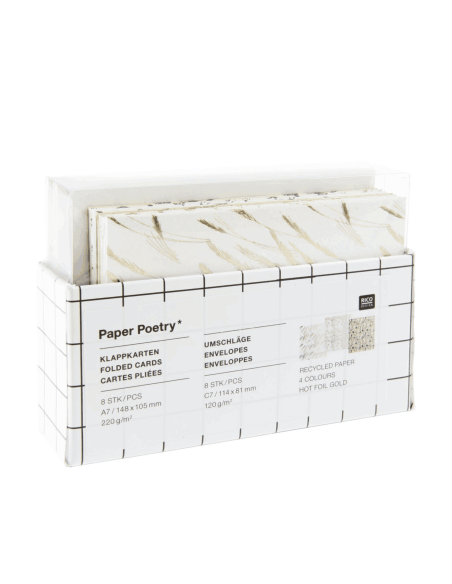 carte correspondance Rico Design paper poetry