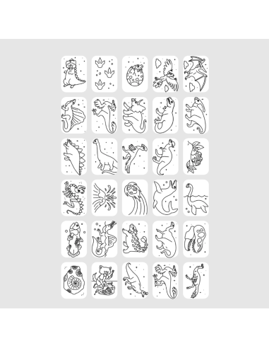 Tablette à dessin Kidydraw-mini Dinosaures -...