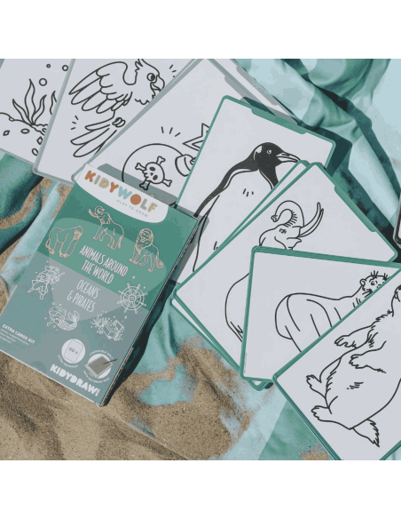 Recharge Kidydraw "Animaux du monde" et "Océans et pirates" - Kidywolf