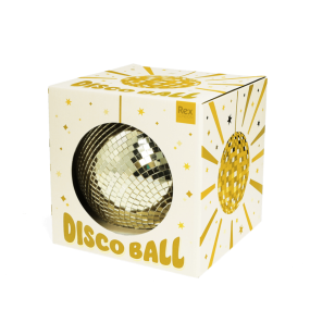 Boule à facettes disco Dorée 15 cm - Rex London