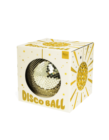 Boule à facettes disco Dorée 15 cm - Rex London