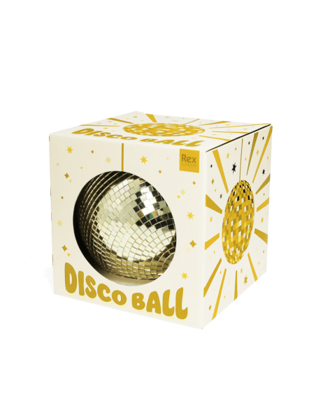Boule à facettes disco Dorée 15 cm - Rex London