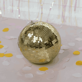 Boule à facettes disco Dorée 15 cm - Rex London 2